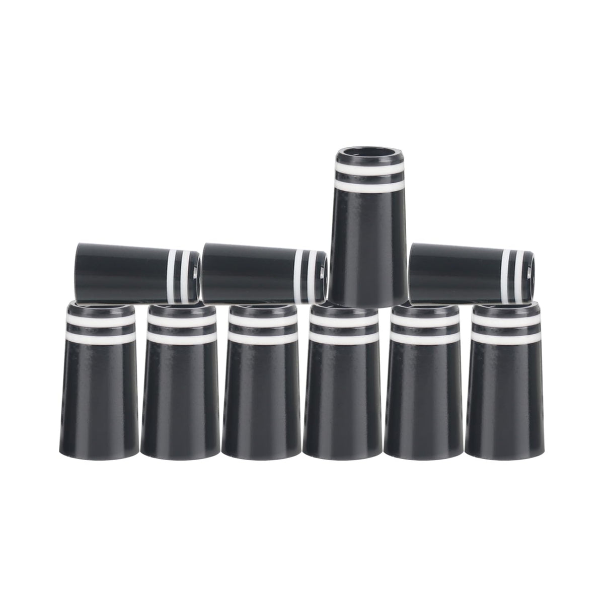 Histar golf ferrules black cone-tip enhance shaft-to-head transition.