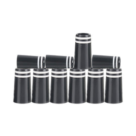 Histar golf ferrules black cone-tip enhance shaft-to-head transition.