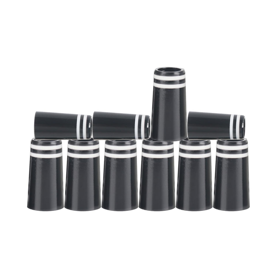 Histar golf ferrules black cone-tip enhance shaft-to-head transition.