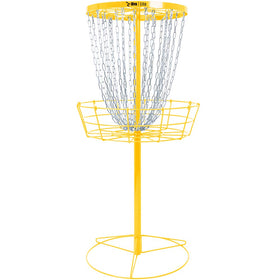 Hive Disc Golf Lite Basket assembly shows quick setup for portable practice sessions