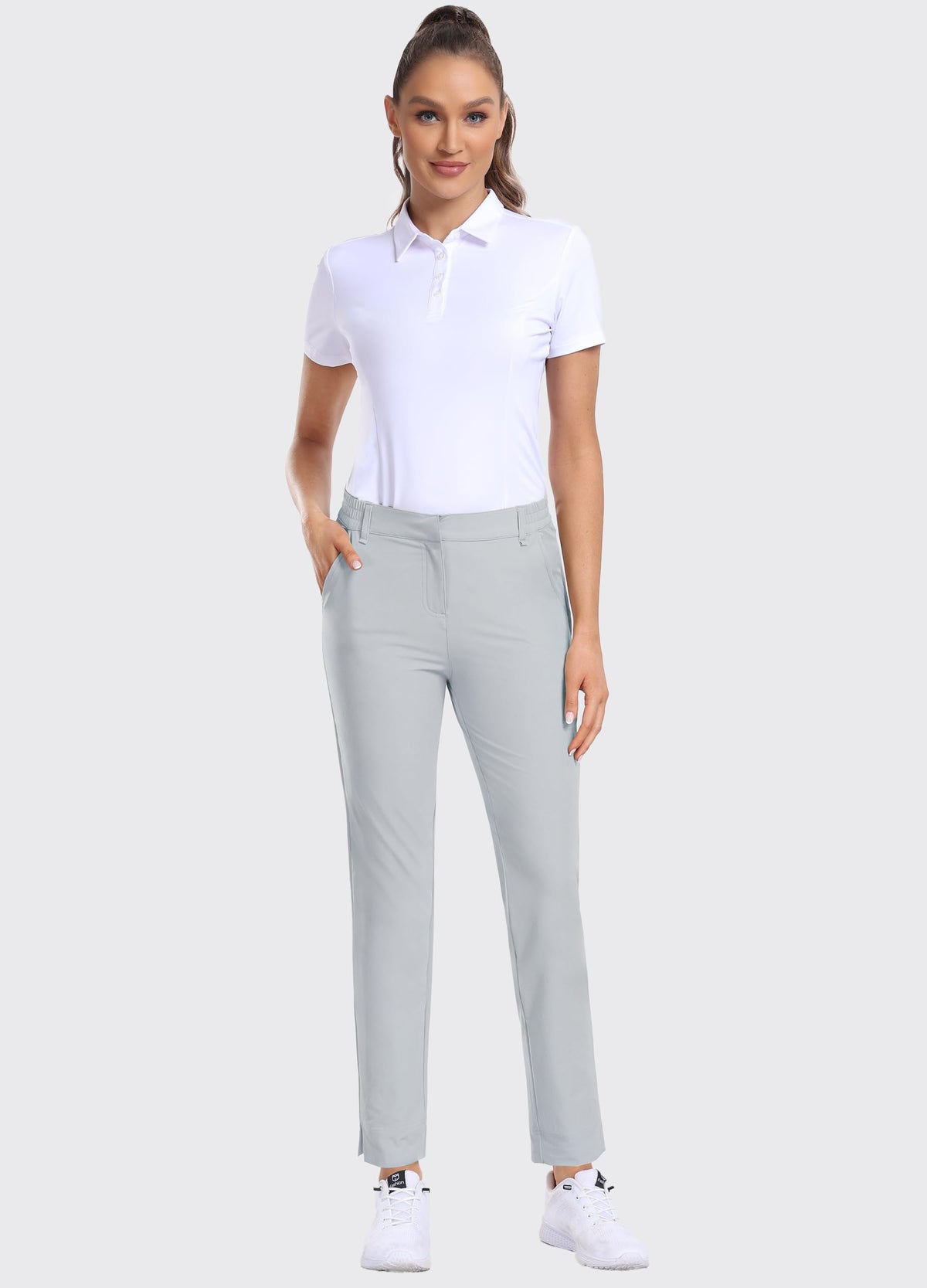 Hiverlay women's golf pants quick-dry material keeps you comfortable during active days.