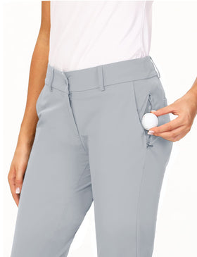 Hiverlay Pro Golf Pants flat-front closure for a clean look