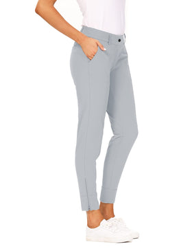 Hiverlay women's pro golf pants front view showing sleek profile and mobility.