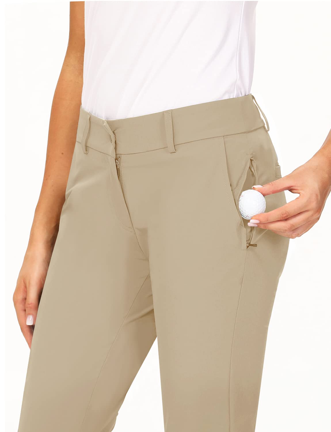 Hiverlay pants showing front and back pockets for secure storage during play.