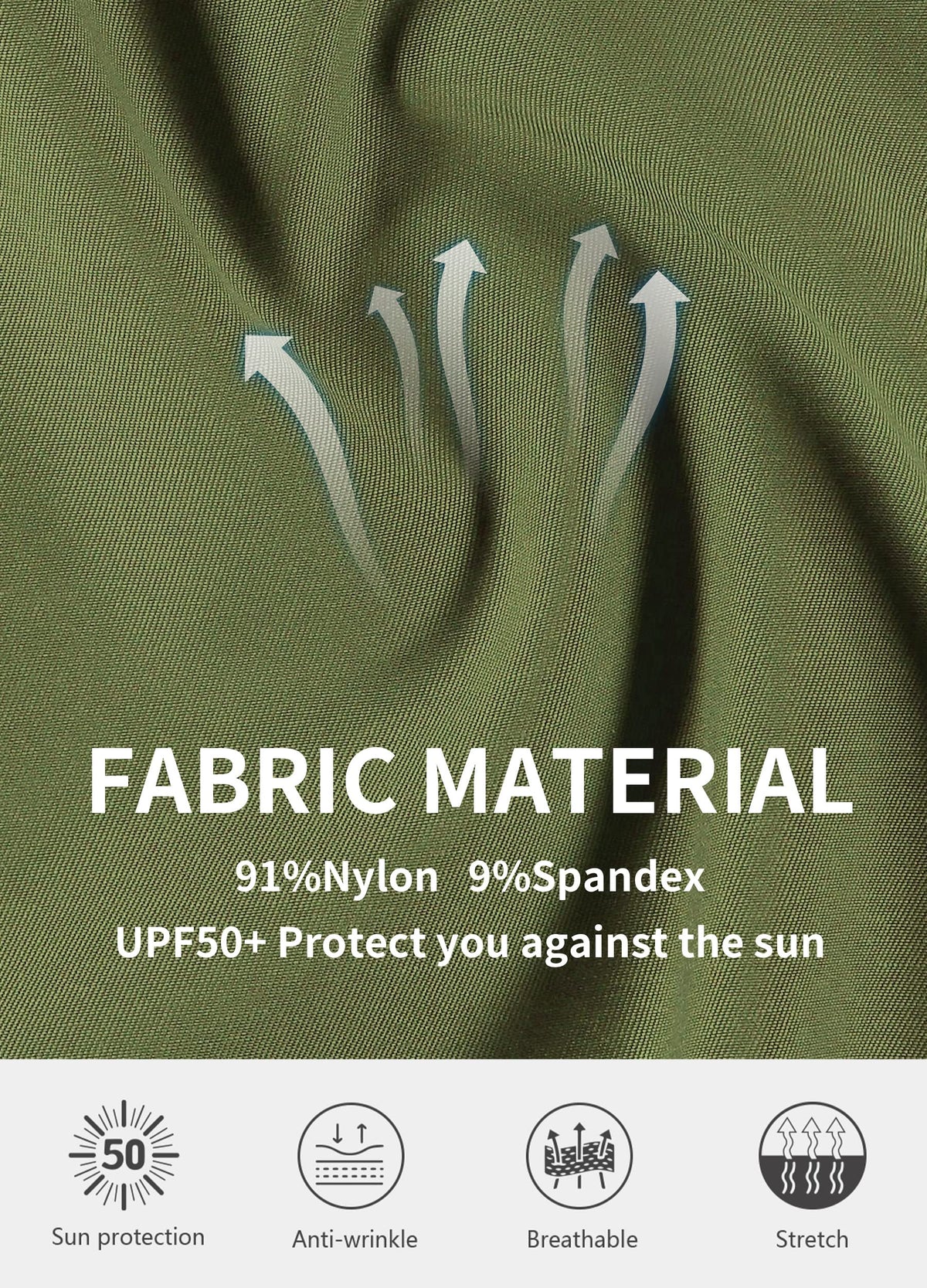 Hiverlay straight-leg olive green golf pants with a clean, professional look.