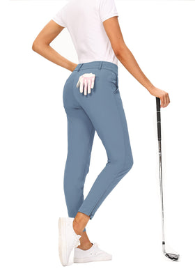Hiverlay Womens Pro Golf Pants pocket detail showing multiple secure compartments.