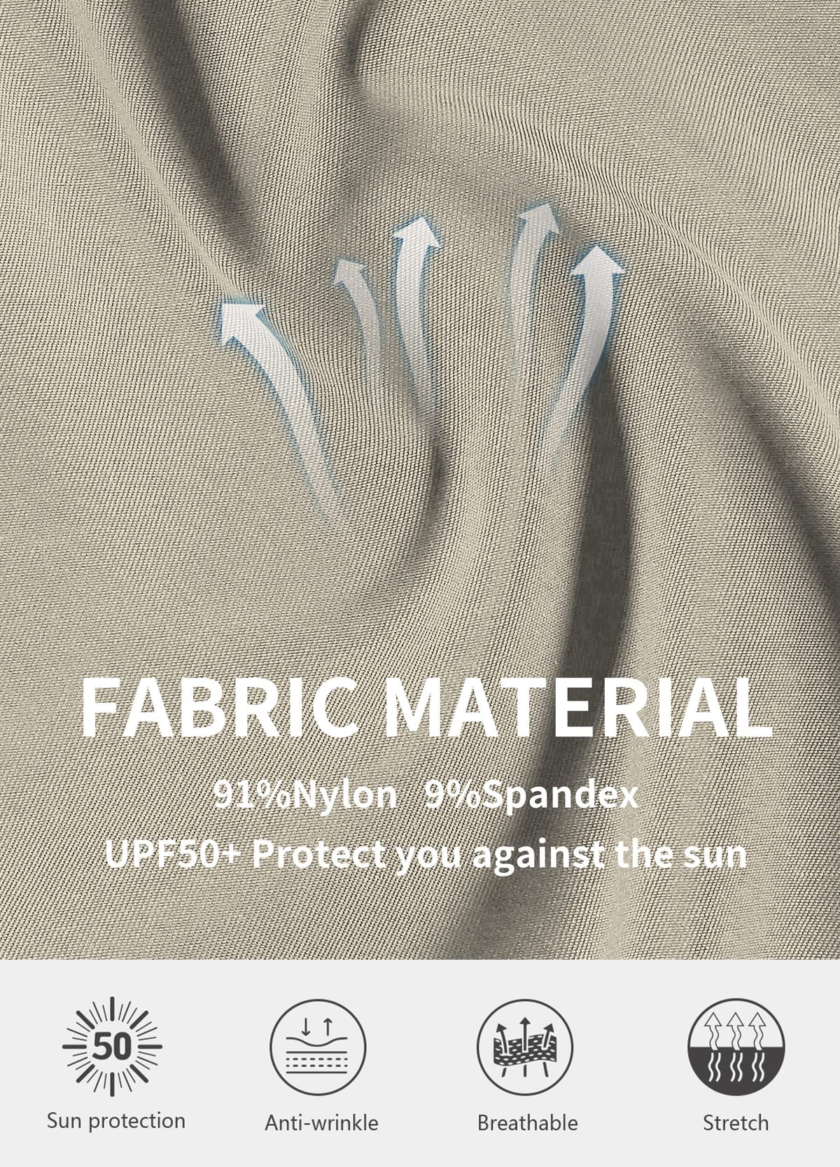 Hiverlay fabric features moisture-wicking and wrinkle-free performance