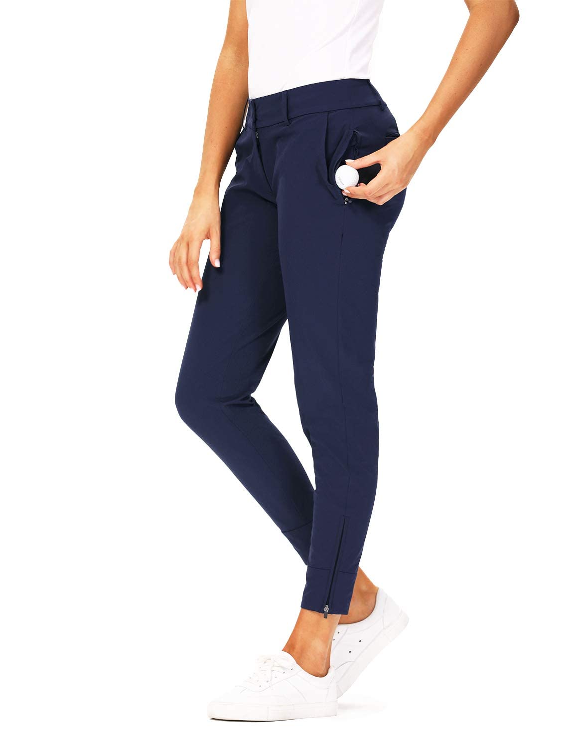 Hiverlay women's pro golf pants quick-dry fabric for all-day comfort.