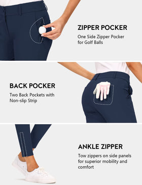Straight-leg Hiverlay pants with side zipper for flexible movement