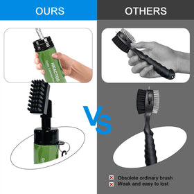 HKACTGO 5oz water reservoir enables on-the-go bristle hydration for cleaning.