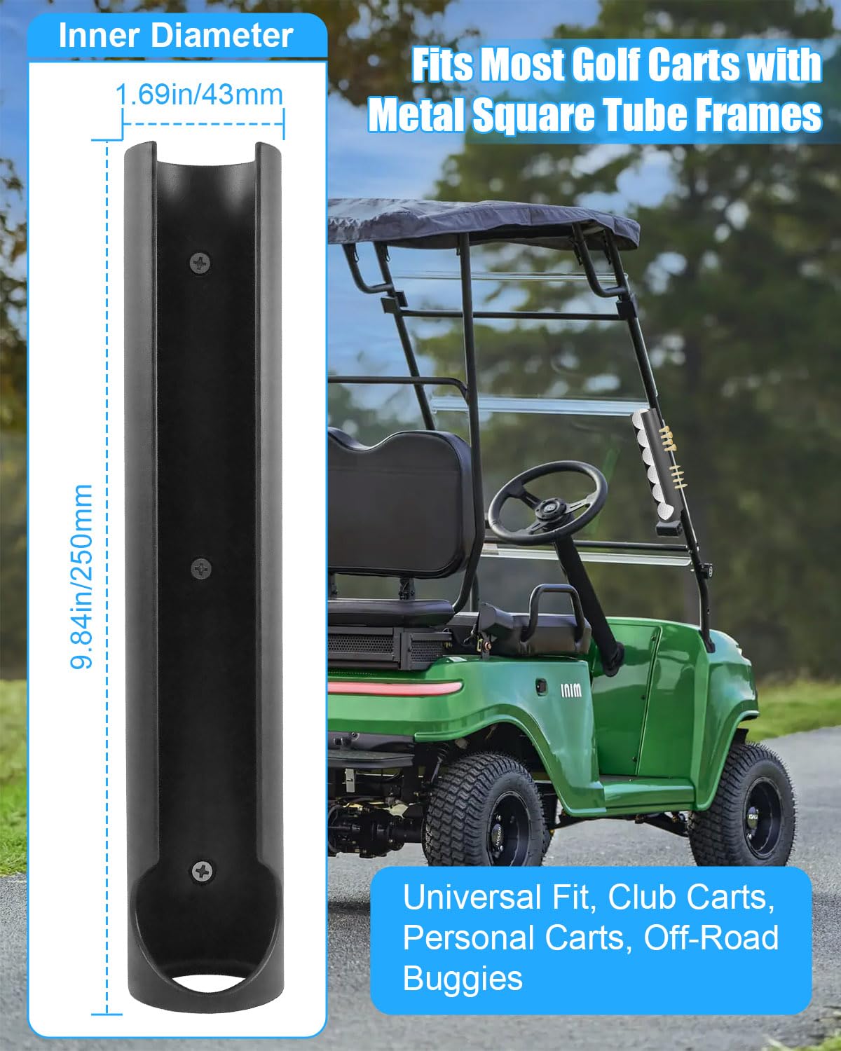 HKJWUN universal cart fit works with most carts, easy plug-and-play.