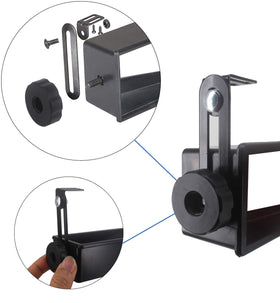 HKOO 4-panel rear view mirror for panoramic visibility