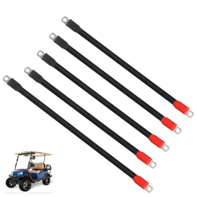 HKOO golf cart battery cable assembly with 4GA wires for EZGO TXT Medalist, corrosion resistant.