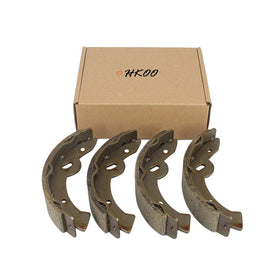 HKOO brake shoes for EZ-Go TXT front view with reliable braking control.