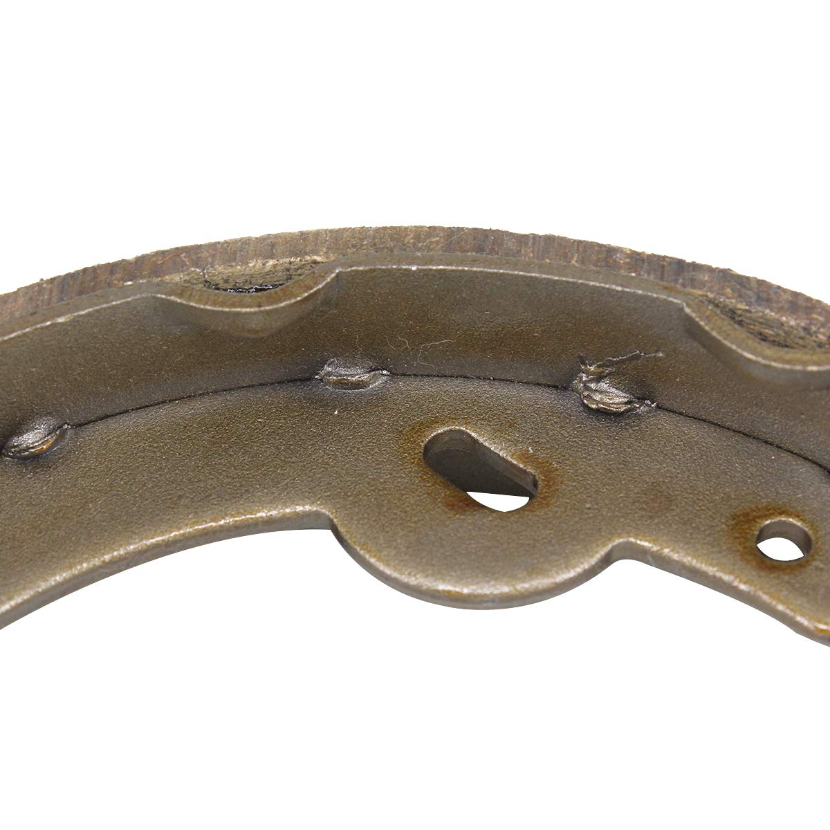 HKOO set of four brake shoes for two wheels replacement.