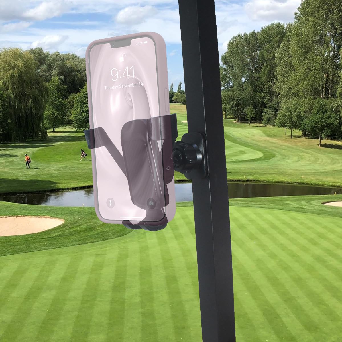 HKOO golf cart magnetic base provides secure hands-free mounting for navigation