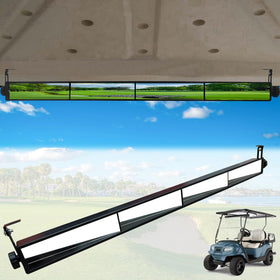 HKOO four-panel golf cart rear-view mirror offers a wider view behind the cart