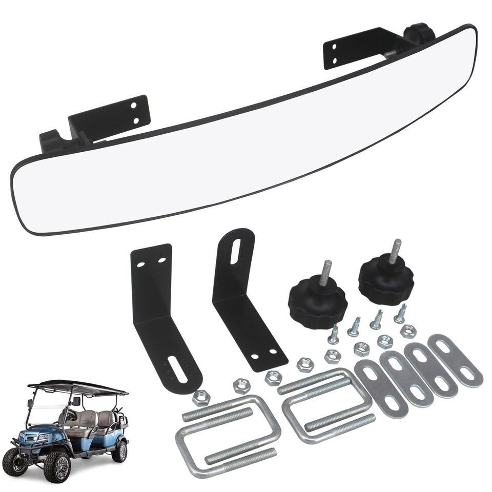 HKOO 16.5-inch wide-angle golf cart rear view mirror for improved visibility