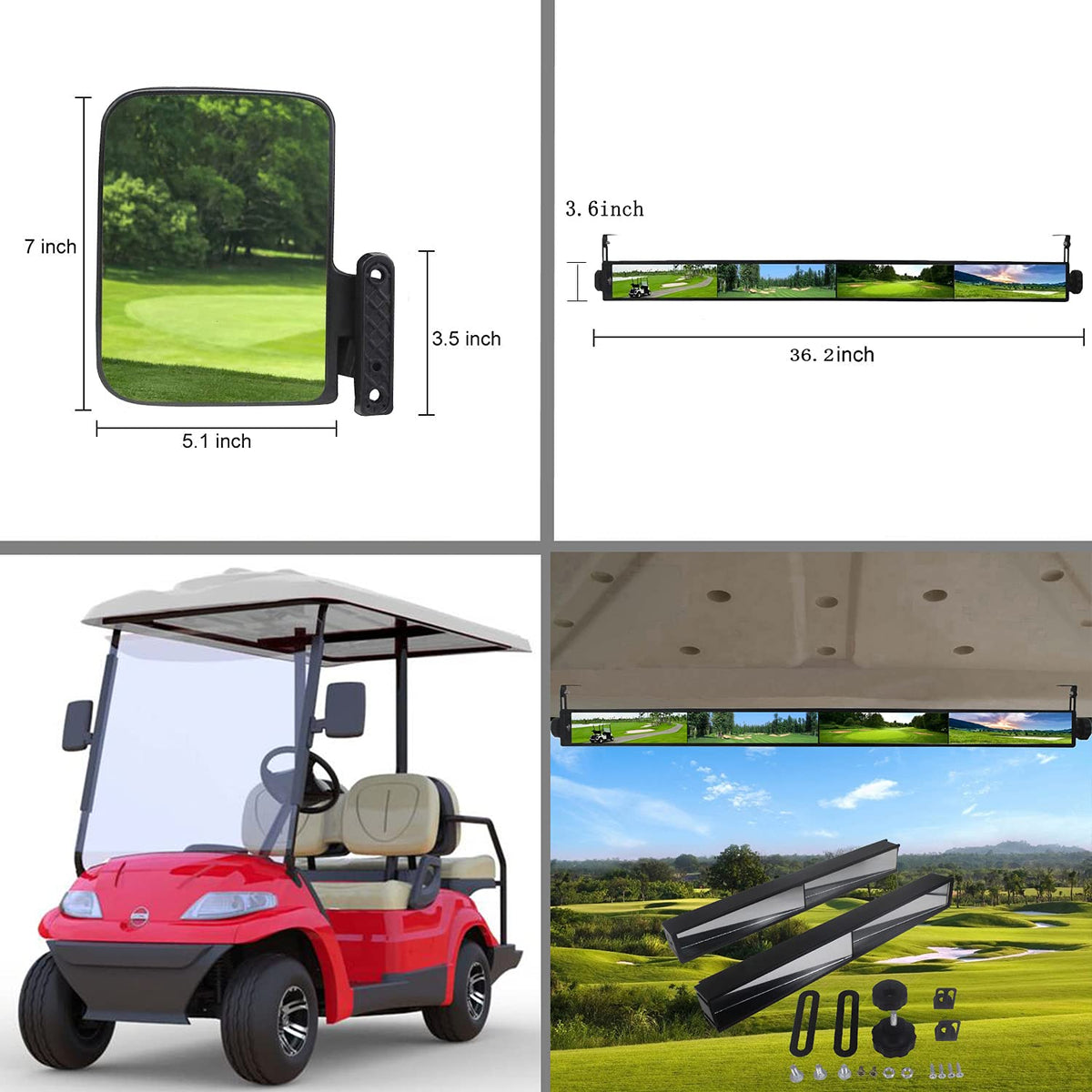 HKOO side mirror adjustable height for better rear view