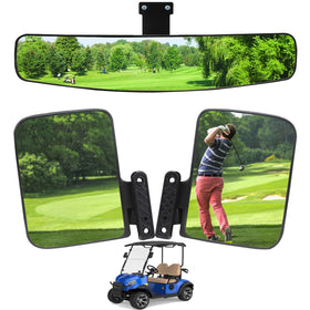HKOO side mirror folding assembly enhances easy installation on golf carts.