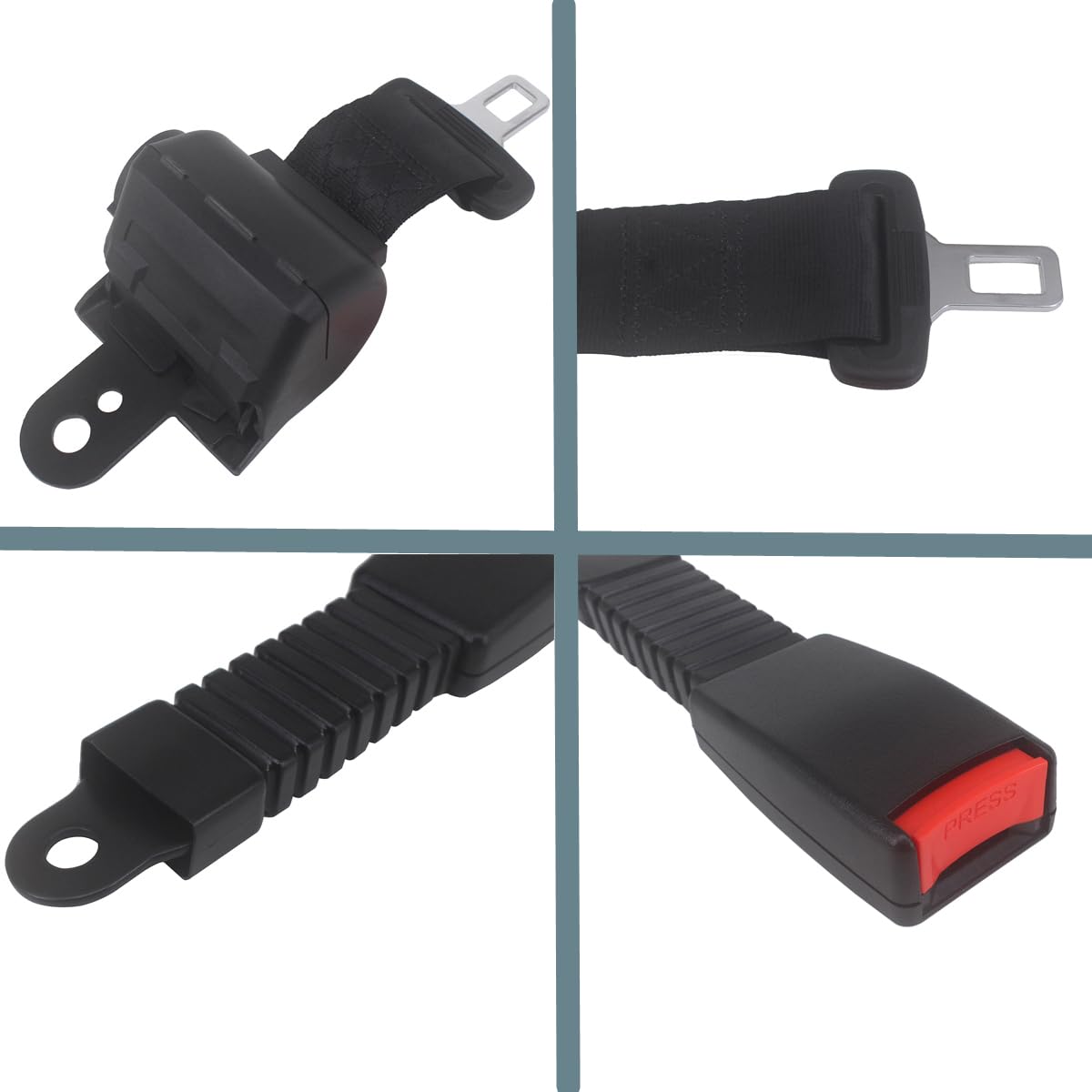 HKOO seat belt kit with screws for quick installation