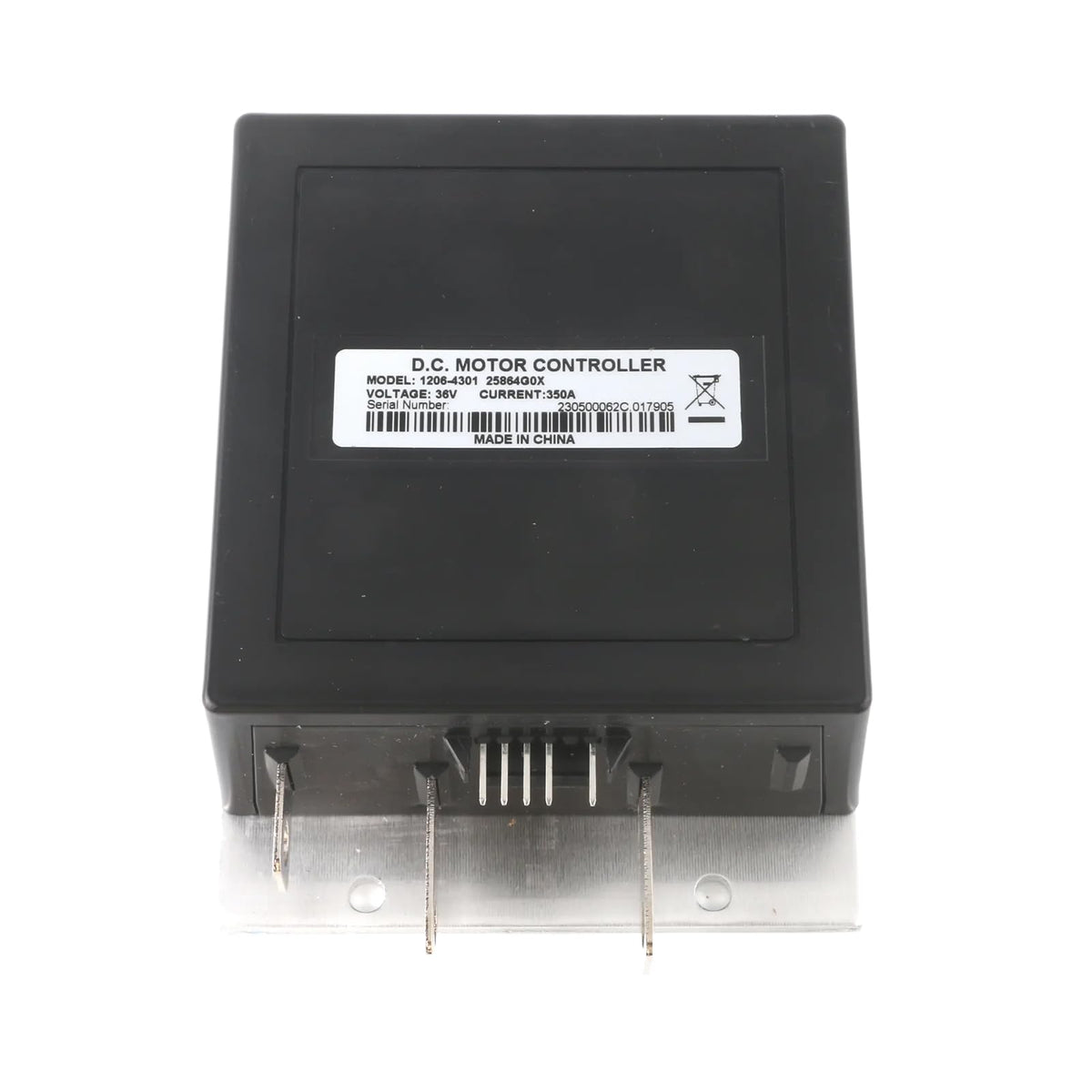 HLBTK 1206-4301 speed controller side view with connectors