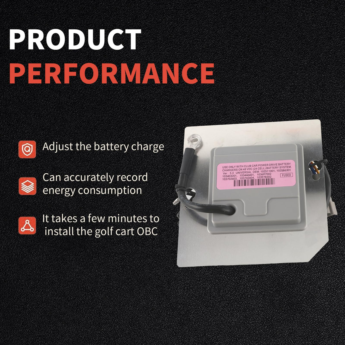 HLBTK obc labels and parts for quick identification during replacement
