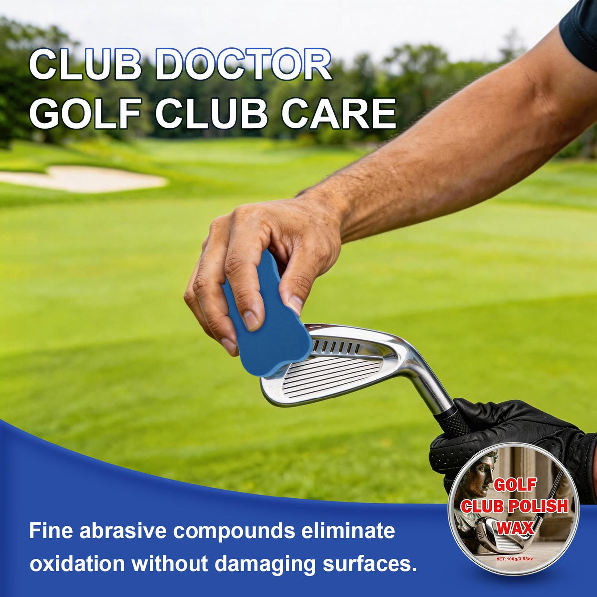HLKJVEH golf irons grooves cleaner removing oxidation for improved spin