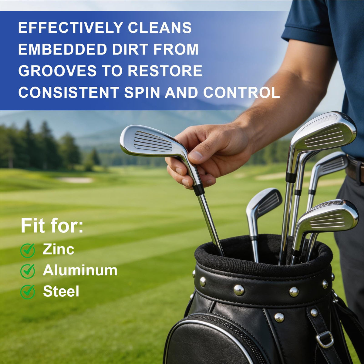HLKJVEH pre tournament prep with polished clubs ready for play