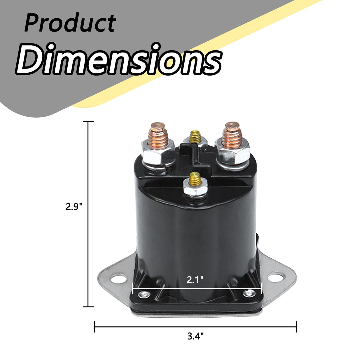 HNeekyr 1013609 solenoid side view showing compact, durable body for easy mounting
