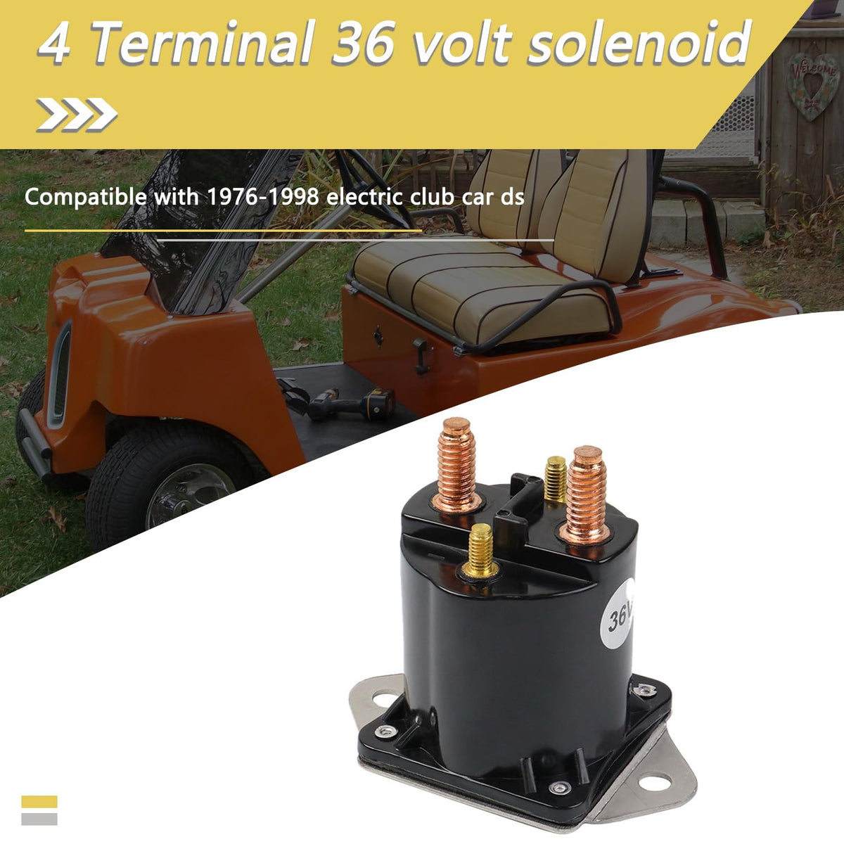 HNeekyr golf cart solenoid package includes one replacement unit