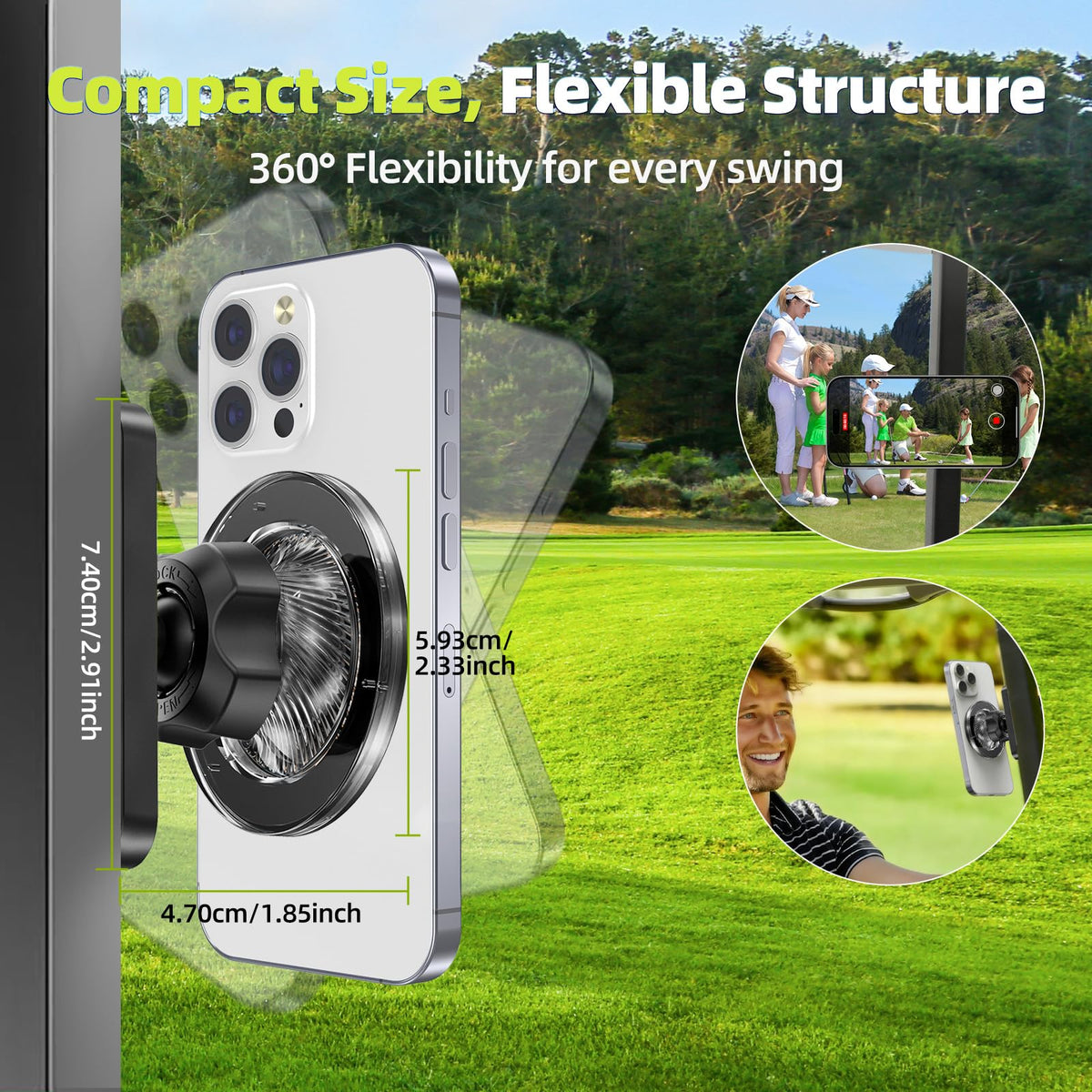 Hoarahloux 360-degree rotation offers flexible viewing angles on the move.