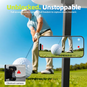 Slim Hoarahloux design blends with cart interior for discreet mounting.