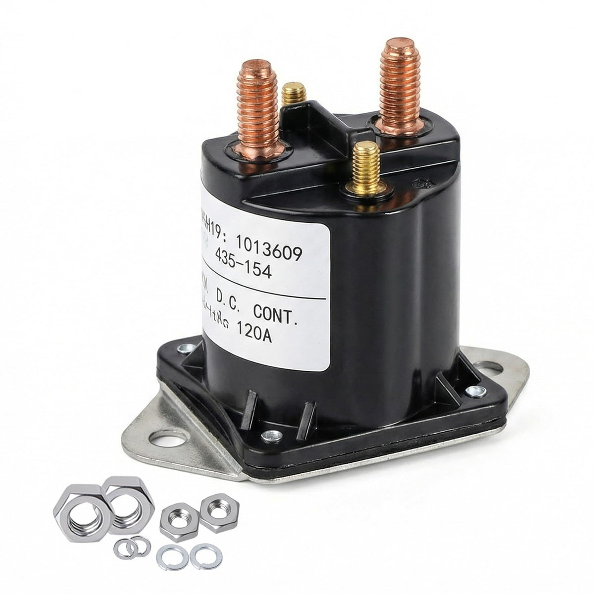 HOGUCAL 12V solenoid relay front view fits Club Car Tempo for reliable replacement.