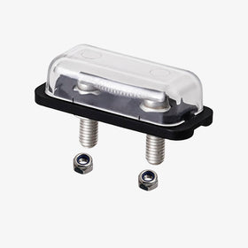 HOGUCAL 48V golf cart fuse receptacle close-up showing durable construction for longevity.