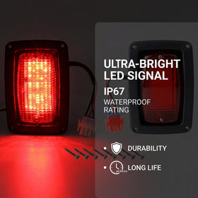 HOGUCAL 6x4 inch tail light cutout designed for precise fit
