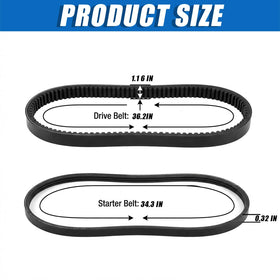 HOGUCAL belt dimensions 1/2 in by 35 in for accurate fit.