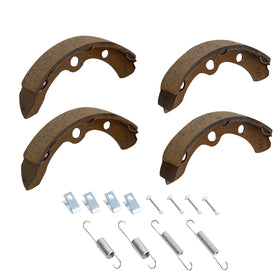 HOGUCAL kit contents image shows four shoes and a spring set for quick replacement.