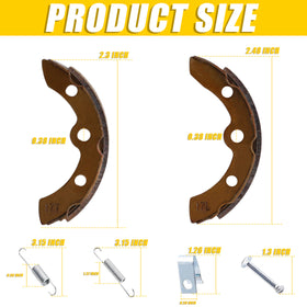 HOGUCAL brake shoes kit enables easy installation on Club Car DS and Precedent.