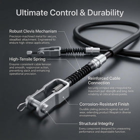 HOGUCAL brake cable kit contents including driver and passenger cables