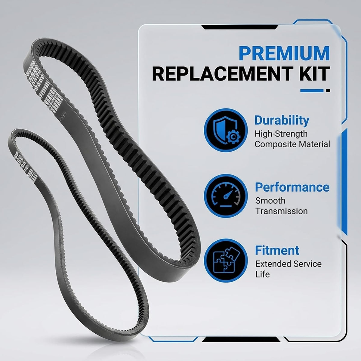 HOGUCAL drive belt made of aramid fiber delivers durable, low-stretch performance.