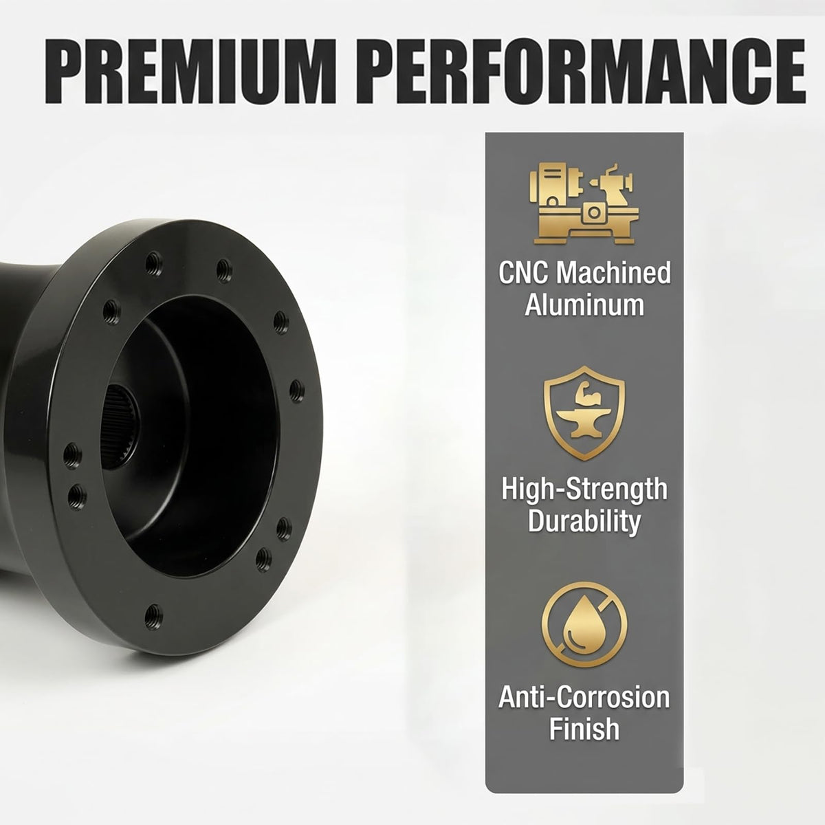 HOGUCAL EZGO steering wheel adapter for quick installation with clear instructions