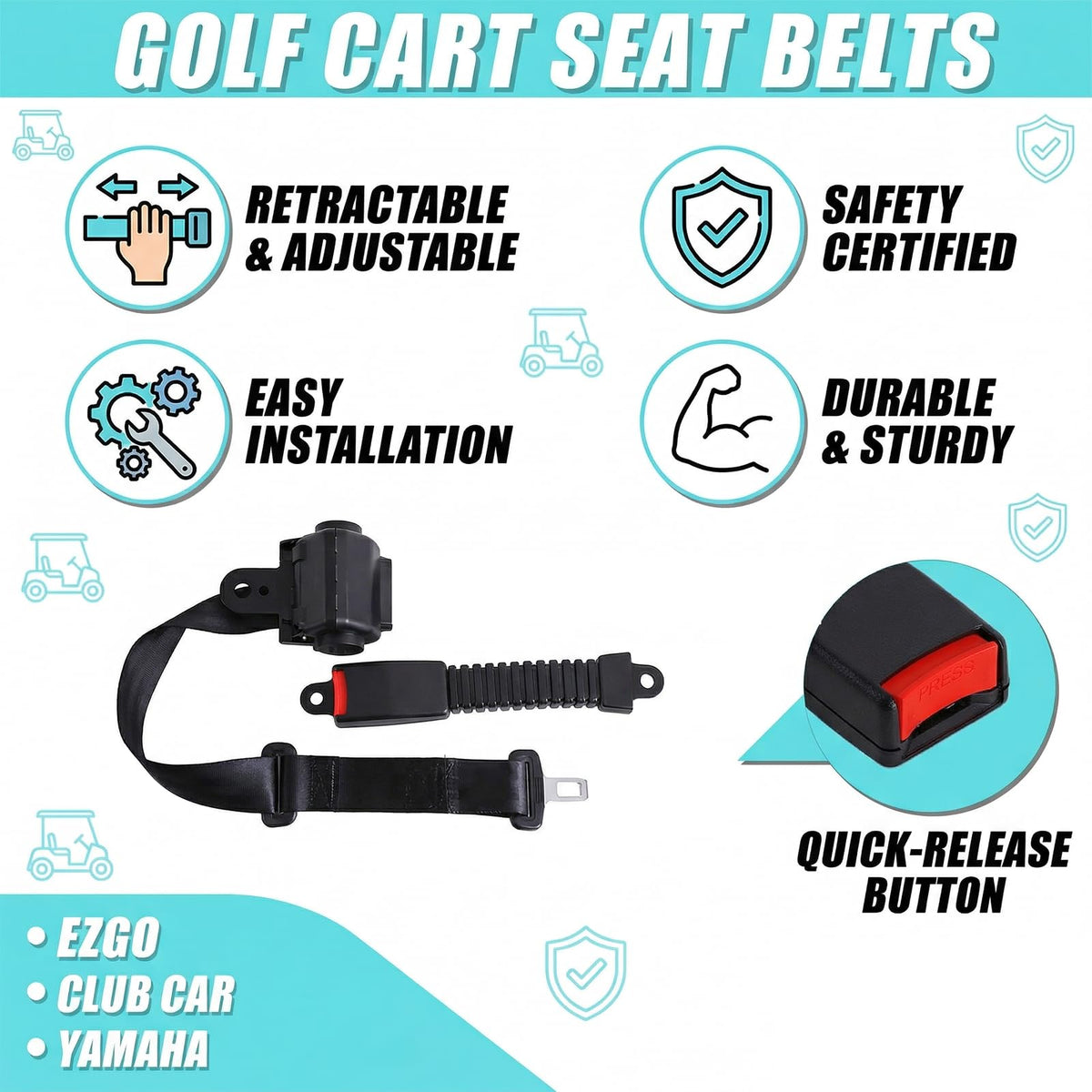 HOGUCAL durable materials ensure long-lasting performance on busy golf courses.