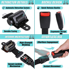 HOGUCAL safety harness emphasizes dependable restraint during turns and rough terrain.