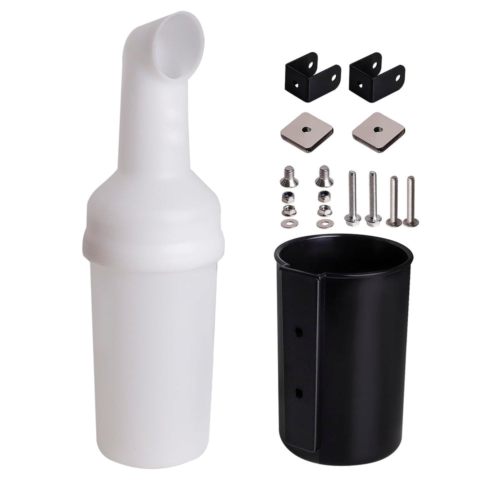 HOGUCAL universal no-drill bracket securely attaches to Club Car and EZGO carts.