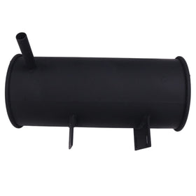 Holdia muffler installation view, easy swap for improved golf cart exhaust.