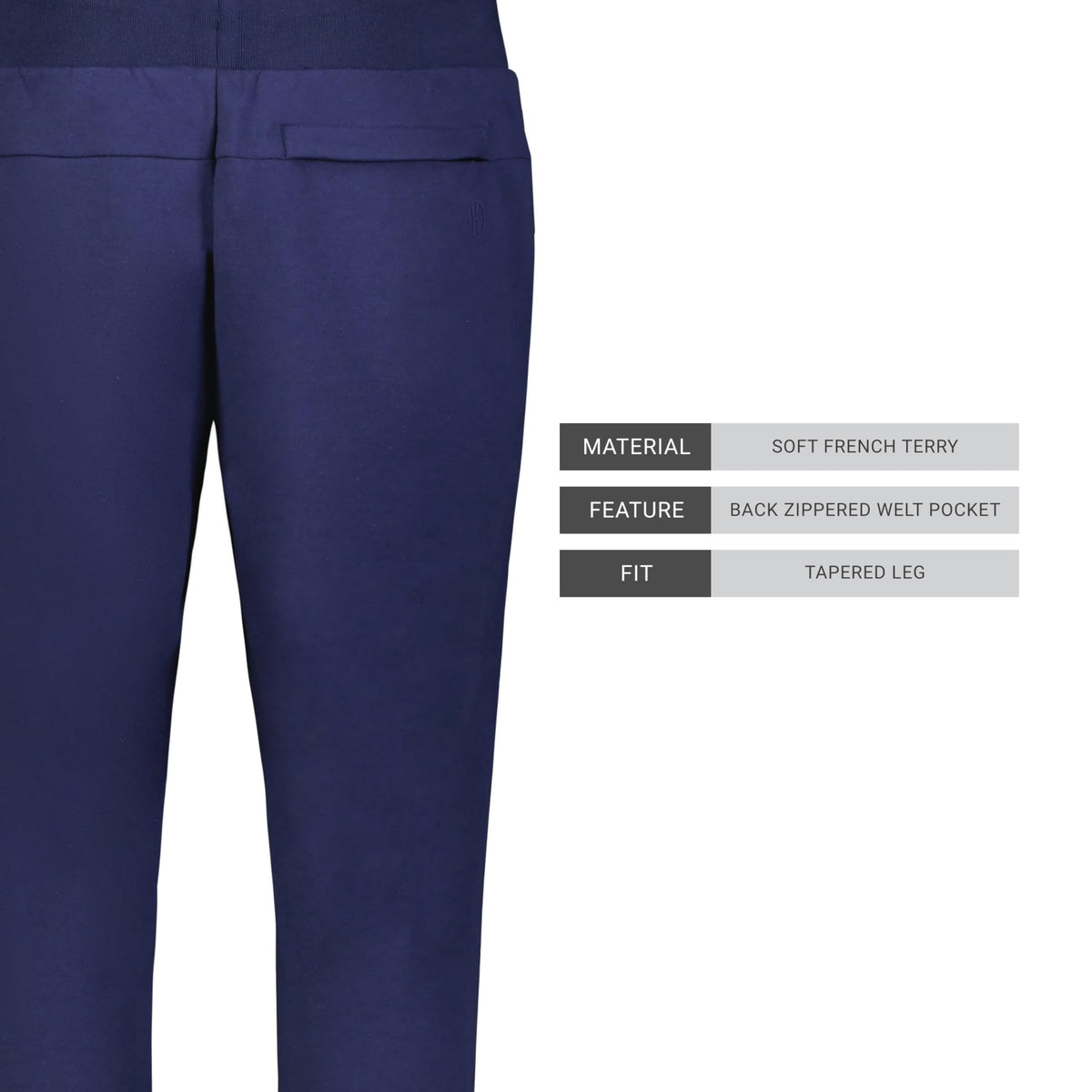 Holloway Heritage Prep Pant back zipper welt pocket for additional storage.