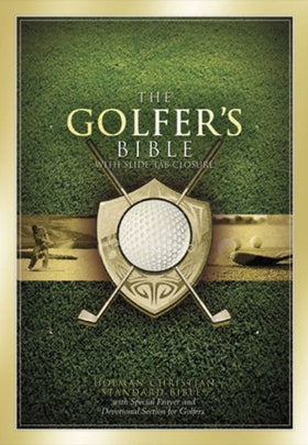 Holman Bibles HCSB Golfer Bible green leather cover for durability and style.