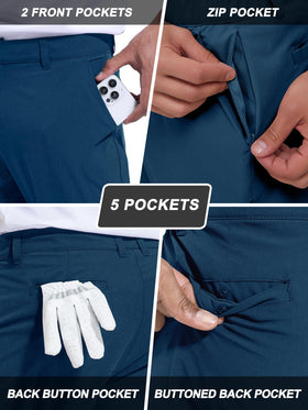 Holure trousers with elastic waistband offer a secure, adjustable fit.