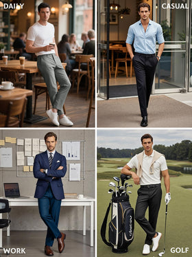 Holure dark grey golf trousers lightweight quick-drying material for active days
